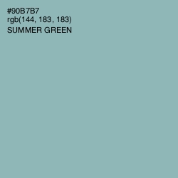#90B7B7 - Summer Green Color Image